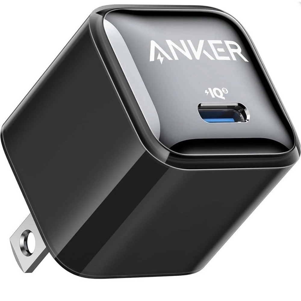 ANKER 511 Nano Pro 20W USB-C Charger Block Compact Fast Charger Black